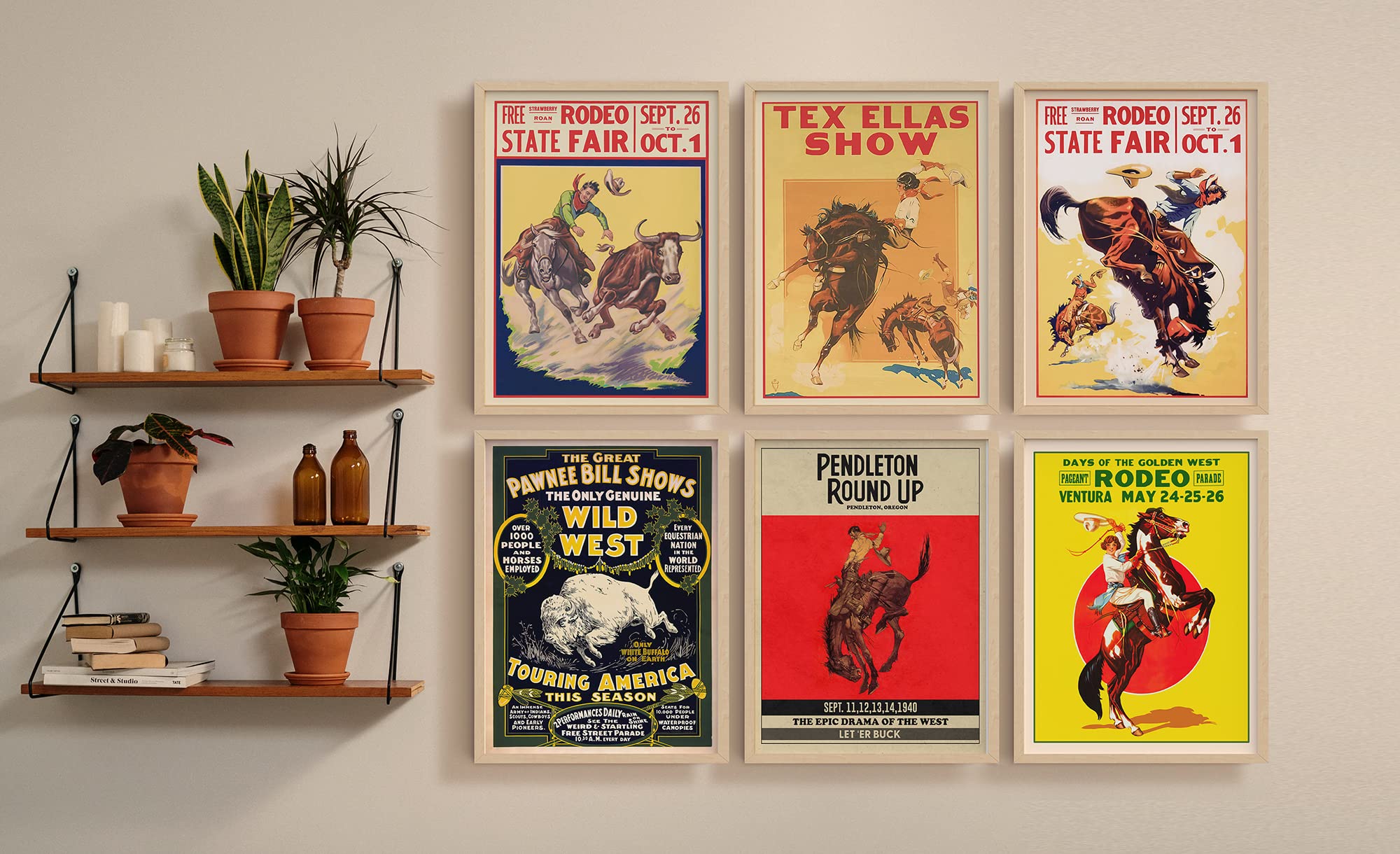 Amazon.com: Cowboy Rodeo Publicity Vintage Decor, Cute